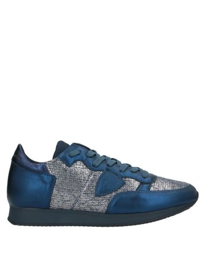 Philippe Model Sneakers In Dark Blue