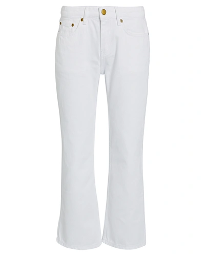 Victoria Victoria Beckham Kick Flare High-rise Jeans In White