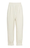Nanushka Selah Vegan Leather Straight-leg Pants In White