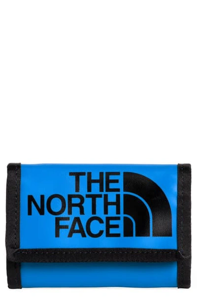 The North Face Base Camp Wallet In Clear Lake Blue/black