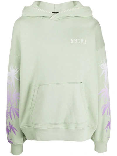 Amiri 'eternal Happiness' Oversized Hoodie In Green