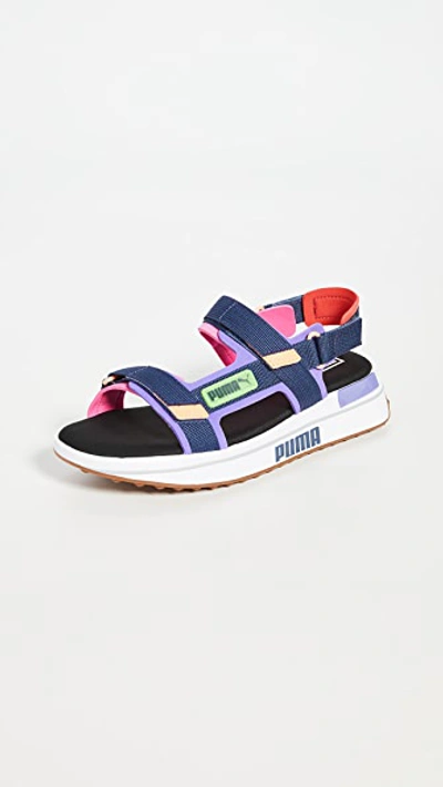 Puma Women S Future Rider Platform Sandals In Luminous Purple Modesens