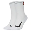 Nike Court Multiplier Cushioned Tennis Crew Socks In White
