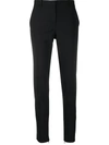 Versace Stretch-crepe Straight-leg Pants In Black