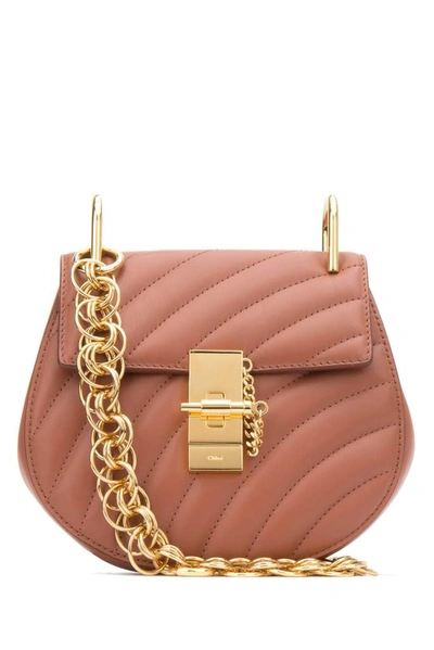 Chloé Quilted Mini Drew Bag In Pink