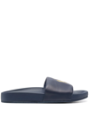 Polo Ralph Lauren Men's Cayson Pony Slide Sandal Men's Shoes In Navy