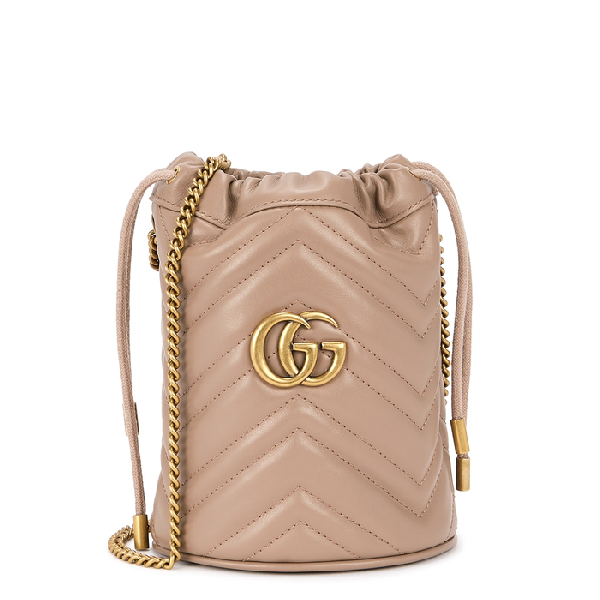 gg marmont mini bucket bag review