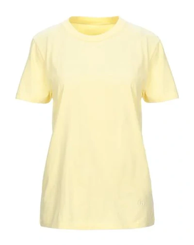 Mm6 Maison Margiela T-shirts In Yellow