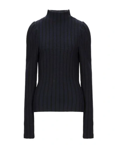 Mm6 Maison Margiela Turtlenecks In Dark Blue