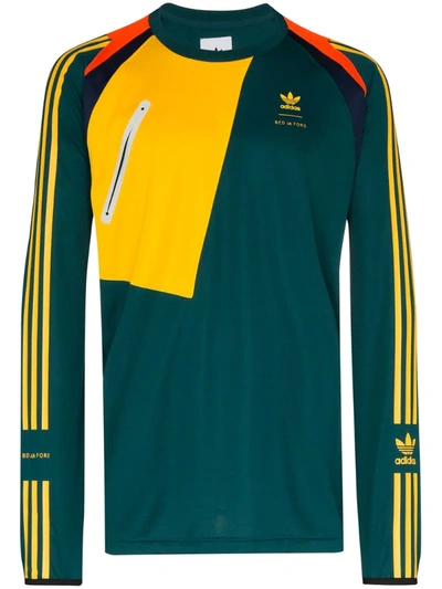 Adidas Originals Adidas X Bed J.w. Ford Game Jersey Panelled Jumper In Green