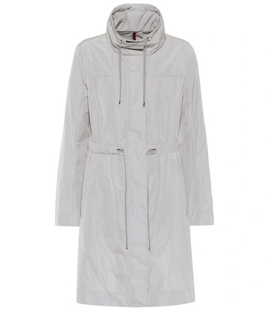 Moncler Malachite Longline Parka In Light Grey