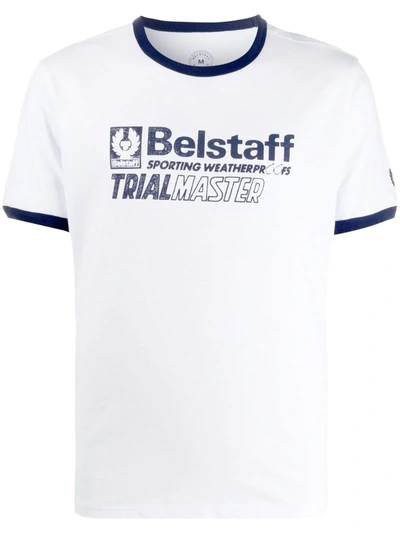 Belstaff Trialmaster Cotton Jersey T-shirt In White