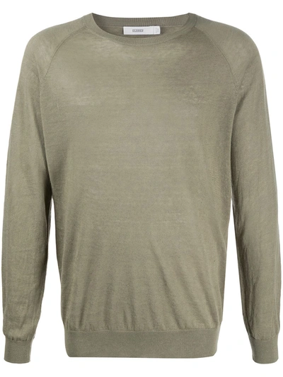 Closed Long Sleeve Pullover In Green