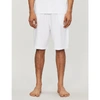 Derek Rose Derek Rose Mens White Basel Stretch-modal Shorts