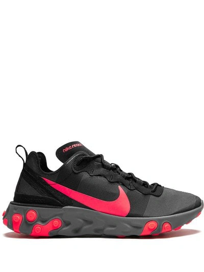 Nike React Element 55 Trainer In 002 Black/solrrd