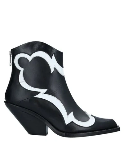 Just Cavalli Ankle Boots In Black