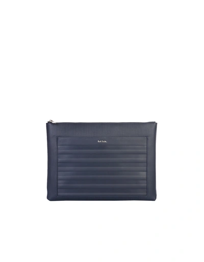 Paul Smith Document Holder With Logo In Blue