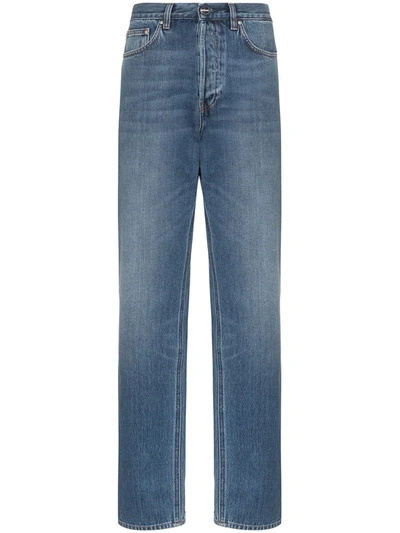 Totême Ease Ease High-waisted Straight Leg Jeans In Blue