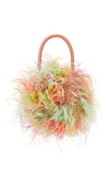Loeffler Randall Zadie Feather Circle Tote In Tie Dye