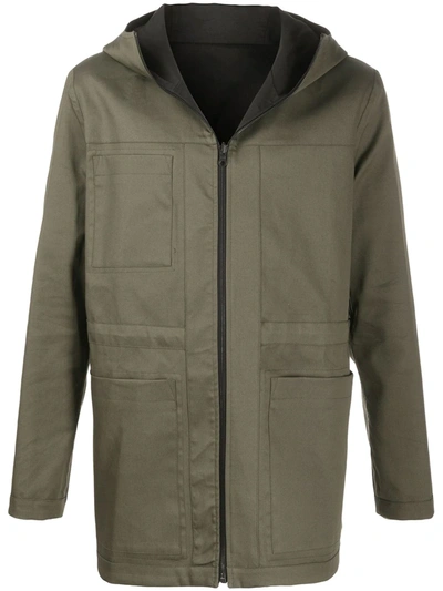 Raeburn Reversible Hooded Jacket In Green