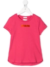 Tommy Hilfiger Junior Kids' Metallic Logo T-shirt In Pink