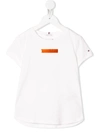 Tommy Hilfiger Junior Kids' Metallic Logo T-shirt In White