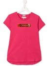 Tommy Hilfiger Junior Teen Metallic Logo T-shirt In Pink