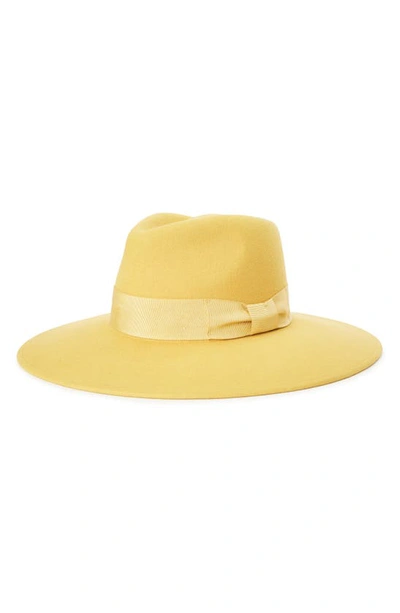 Brixton Joanna Felted Wool Hat In Sunset Yellow