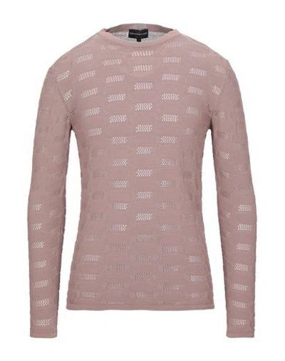 Emporio Armani Sweaters In Beige