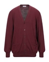 Gran Sasso Cardigan In Garnet