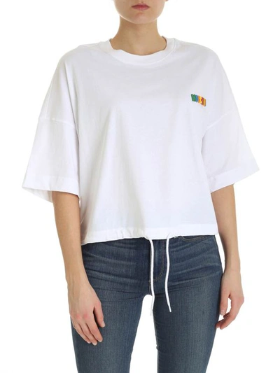 Moschino Multicolor Logo T-shirt In White