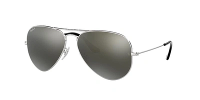 Ray Ban Ray In Polarized Grey Mirror Silver