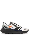 Sandro Futura Leather And Mesh Technical Trainers In Blue