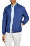 Ted Baker Slim Fit Bomber Jacket In Bright-blue