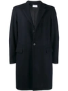 Sandro Apollo Topcoat In Navy Blue