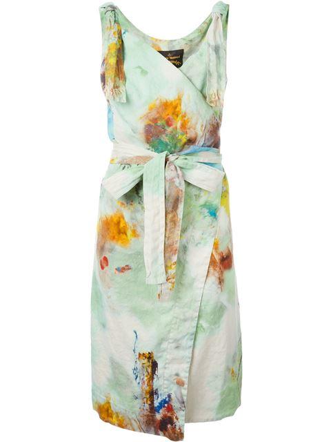 Vivienne Westwood Anglomania Tie-dye Wrap Dress | ModeSens