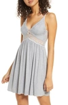 Eberjey 'colette' Chemise In Heather Grey