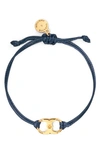 Tory Burch Embrace Ambition Bracelet (nordstrom Exclusive) In Tory Navy / Tory Gold