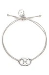 Tory Burch Embrace Ambition Bracelet (nordstrom Exclusive) In Silver / Tory Silver