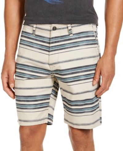 Lucky Brand Men's Striped Twill 9" Shorts In Blue Stripe