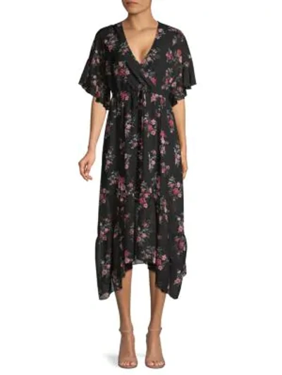 Supply & Demand Sonia Floral Dress In Black Mauve