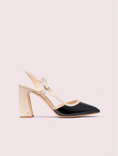 Kate Spade Women's Adelaide Leather Slingback Pumps In Pale Vellum