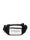 Givenchy Two-tone Logo-print Belt Bag In Black
