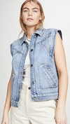 Ba&sh Heaster Jacket In Light Used Blue