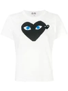 Comme Des Garçons Play Black Heart T-shirt In White