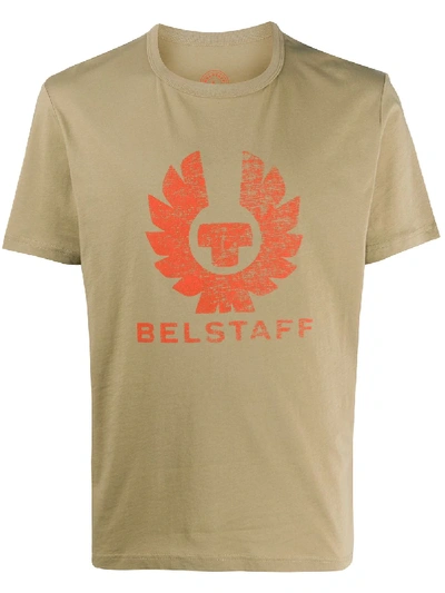 Belstaff Logo-print T-shirt In Neutrals
