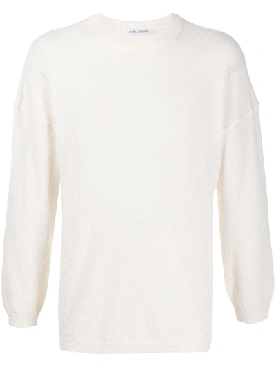 Our Legacy Crew-neck Wool Jumper In White