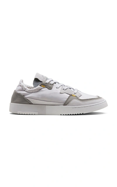 Bed J.w. Ford Super Court Leather Low-top Sneakers In Grey