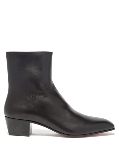 Christian Louboutin Jolly Leather Boots In Black