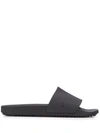 Rick Owens Drkshdw Pentagram-print Rubber Slides In Black